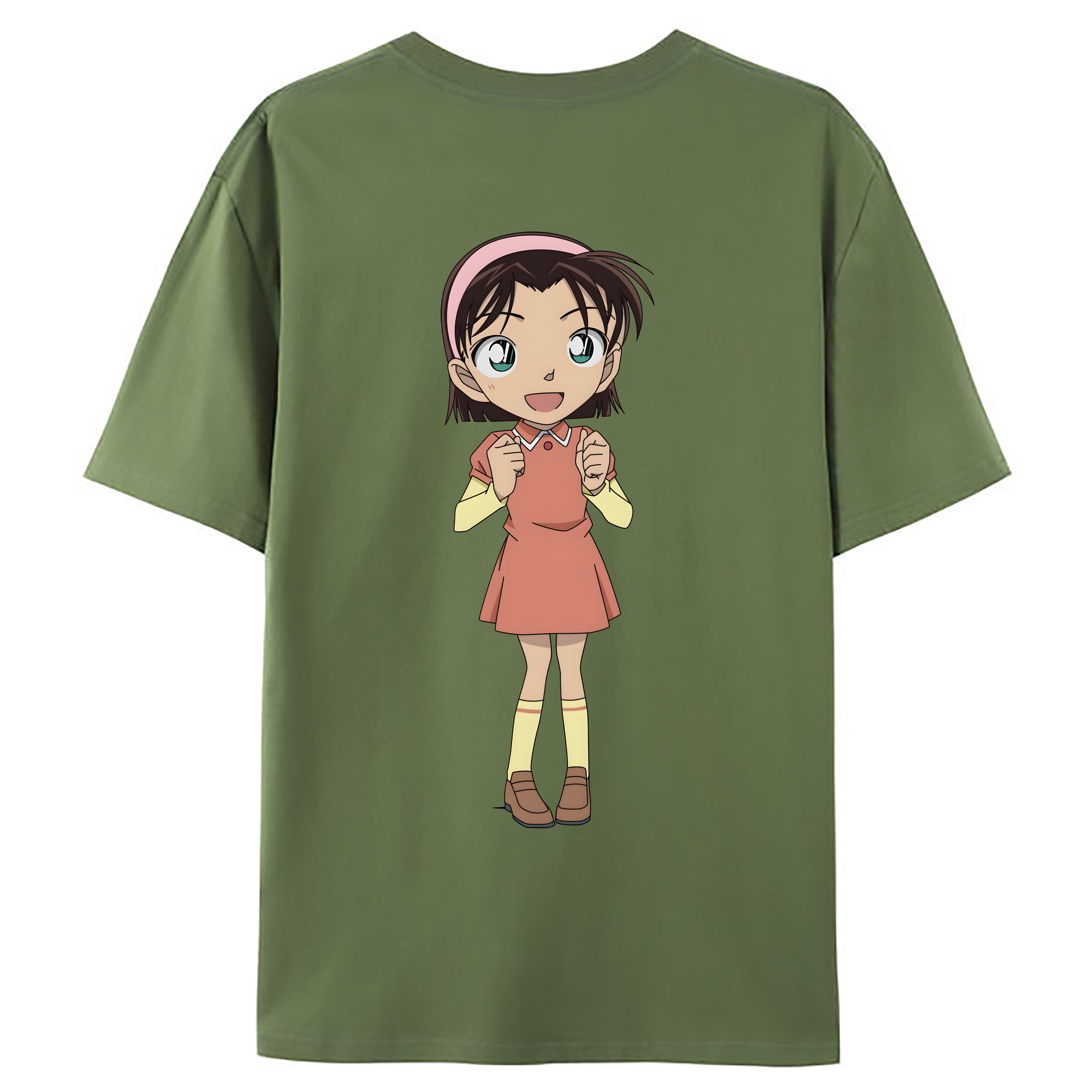 （画像用） 名探偵コナン 吉田 歩美 よしだ あゆみ Detective Conan my Yeager 綿100％ メンズ半袖Tシャツ（バックプリント） 通気性
